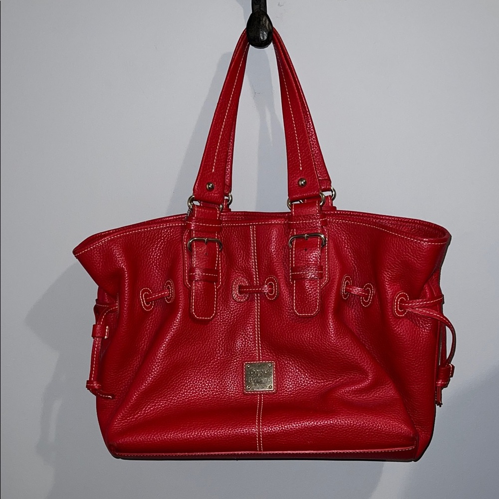 DOONEY & BOURKE RED LEATHER BAG
